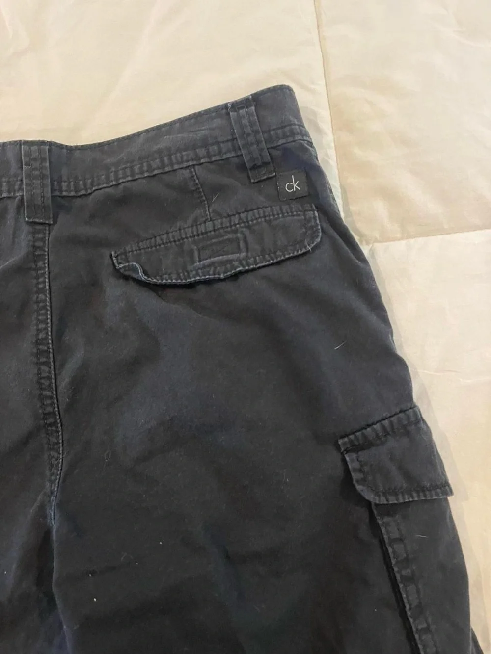 Calvin Klein Jeans Men's Black Cargo Shorts